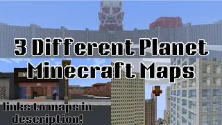 I downloaded and played 3 different Planet Minecraft Maps!