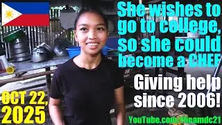 Helping this Young Filipina Lady in the Philippines: Her Father Scavenges Trash for a Living. PINAS!