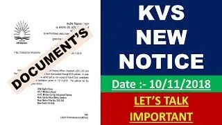 KVS NEW NOTICE | DOCUMENTS FOR TYPING TEST KVS | DOCUMENTS FOR SKILL TEST KVS LDC STENO