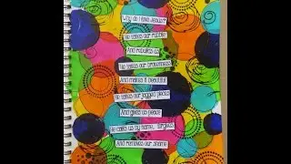Technique Thursday #65 Mixed Media Art Journal Page