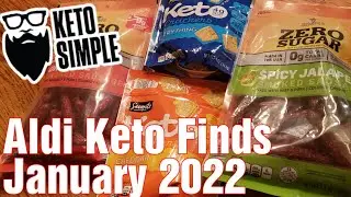 Aldi Keto Finds January 2022 - Meat Sticks, Crackers, Snack Bar, Pork Rinds