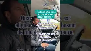 Sois align&eacute; avec ton job actuel. Sinon pause toi des questions et change de job. #oserchanger #mlm