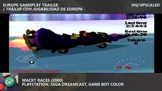 Wacky Races | PS1/DC/GBC | 2000 | Video Game Europe Gameplay Trailer | HQ/Upscaled