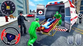 City Ambulance Emergency Simulator 2020 - Policeman Rescue Van Drive - Android GamePlay #2