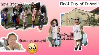 First Day of School! ✏️🖍( Staggered Entry ) Mommy, umiyak!!!😭
