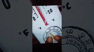 How to make a thermometer (science project) #short