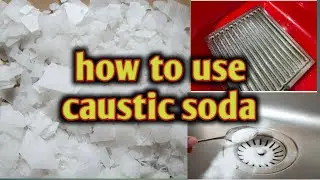 how to use caustic soda in Kannada||how to clear blockage of sink|reduce bad odour from sink||NaOH