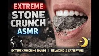 Extreme Stone Crunch ASMR | Deep Crunching Sounds | Relaxing & Satisfying Long Video for Sleep