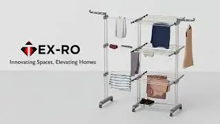 TEX-RO Extendable Clothes Drying Stand Assembly