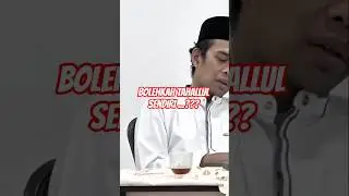 BOLEHKAH TAHALLUL SENDIRI? UAS MENJAWAB
