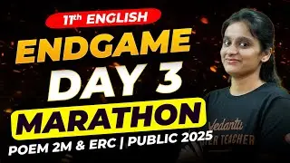 11th English | Poem 2 Marks and ERC | Marathon Day 3 | Public Exam 2025 | Asha Ma'am