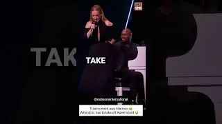 This moment was hilarious 😂 When Eric had to take off Adele's belt 🤣✨️