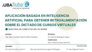 Aplicaci&oacute;n basada en IA para obtener retroalimentaci&oacute;n sobre dictado de cursos virtuales