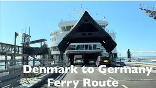 Driving From Copenhagen, Denmark To Goettingen, Germany By Car. A Ferry Route Denmark To Germany