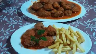 ALBONDIGAS en Salsa de TOMATE 🍅🍅!!!!