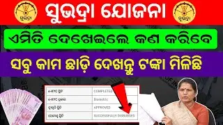 subhadra yojana status payment successfully disbursed odia | subhadra yojana payment list check odia