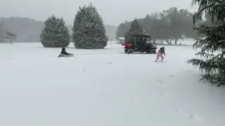 Snow day 2025, Milton, Florida