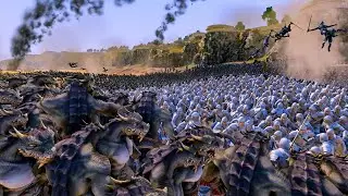 18 000 Gondor Soldiers VS 17 000 Dragon Mans - Ultimate Epic Battle Simulator 2 UEBS2 - UEBS 2022