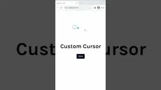 Building Custom Cursor in Next JS 14 #nextjs #nextjs13 #animation