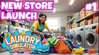 Opening a new laundry store. Laundry & Supermarket Simulator EP1