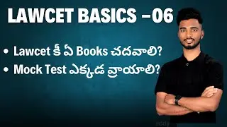 Books & Resources for the TG & AP Lawcet 2025 | TG & AP Lawcet 2025 | Lawcet Basic Series Part - 06