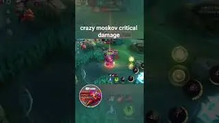 SOLOPLAYER |  CRAZY MOSKOV CRITICAL DAMAGE GAMEPLAY| MOSKOV GAMEPLAY#MOSKOV#TOP#mobile#mobilelegends