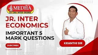 Jr. Inter Economics | Important 5 Mark Questions | IPE - 2025 | Srimedha