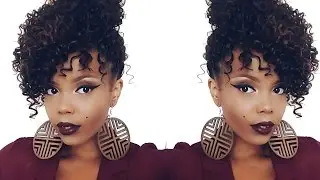 ILLUSION #CROCHETBRAIDS FAUX UPDO | #OUTRE 4 IN 1 CROCHET XPRESSION BOHEMIAN CURL | TASTEPINK