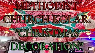 Enchanting Christmas Lights: A Drone's Night Journey over Methodist Church Kolar #methodistchurch