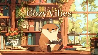 Daydream in the Library | Cozy Lofi with Waffle #lofihiphop  #chillmusic #coffeemusic #studymusic