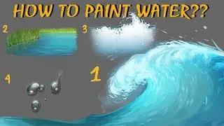 Water Tutorial - Waves, Lakeside, Cross section, Droplet - by theCecile