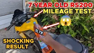 Rs200 mileage test || bs3 2016 || 7 year old rs200 ||