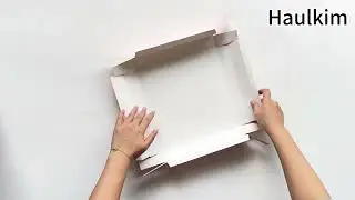 How to fold the lid of the 4-layer surprise explosion gift box