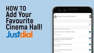 Как добавить свой любимый кинотеатр на Justdial [просто]