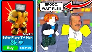 🤯 The *Solar Flare TV Man* at a BARGAIN PRICE?! 🤑 Pricing Fails 💎 - Toilet Tower Defense | Roblox