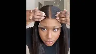 5x5 HD lace closure wig install