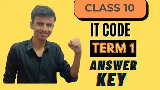 Class 10 IT code 402 Answer key for term 1| IT subject Answer key