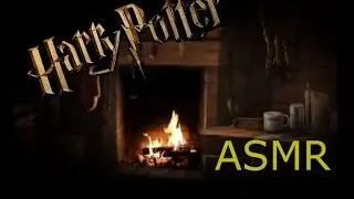ASMR // Harry Potter Ambience - Hagrid's Hut (Heavy Rain, Fireplace, Fang Snoring)