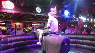 Cliff riding the bull @ Gilley's in Las Vegas, Nevada
