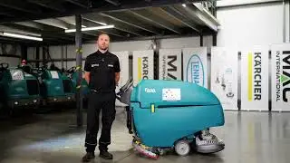 Tennant T500 Floor Scrubber Dryer - How to Empty the Recovery Tank | Alpha Power Cleaners