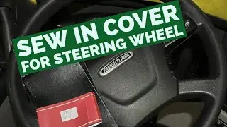 Freightliner Cascadia Steering wheel cover (Sew in leather)