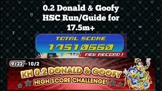 KHUx 0.2 Donald & Goofy High Score Challenge Guide for 17.5m Score!