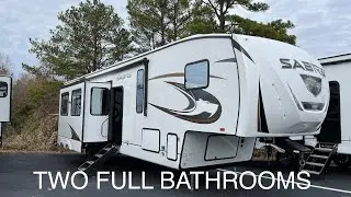 THIS 5th WHEEL IS HUGE! 2024 Forest River Sabre 38DBL