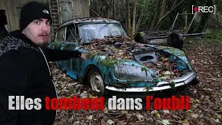DES CIMETIÈRES DE VOITURES DE COLLECTION ABANDONNÉES EN FRANCE ! Au moins une cinquantaine.. (urbex)