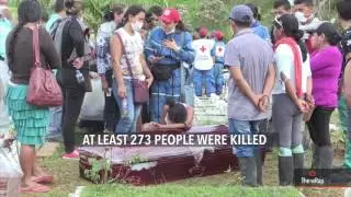 Wails of grief as Colombia town lays mudslide victims to rest