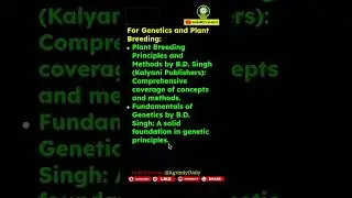 Best Books for ICAR PG JRF in Plant Science 2024