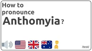 How to pronounce Anthomyia in english?