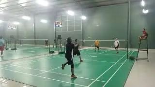 Mabar badminton di Lap Atlas Palembang 19 Jan 26 (Nico/Morris vs Heri/Rahman)