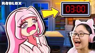 Pulling an ALL-NIGHTER!!! DON'T Actually DO THIS!! | Roblox | Stay Up Past Bedtime