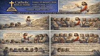 Catholic Reflections &ndash; Friday 23 January 2026, Friday of week 2 in Ordinary Time, Mark 3:13&ndash;19